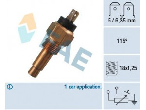 FAE 34260 siuntimo blokas, aušinimo skysčio temperatūra 
 Elektros įranga -> Jutikliai
60563390