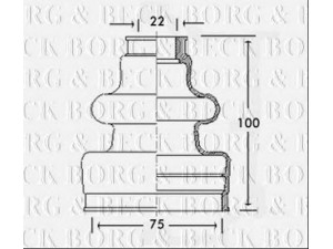 BORG & BECK BCB2495 gofruotoji membrana, kardaninis velenas 
 Ratų pavara -> Gofruotoji membrana
329359, 329359, 3293.59