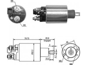 MAGNETI MARELLI 940113050430 solenoidinis jungiklis, starteris