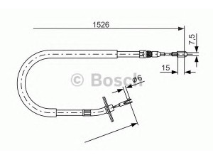 BOSCH 1 987 477 859 trosas, stovėjimo stabdys 
 Stabdžių sistema -> Valdymo svirtys/trosai
904 420 02 85, A 904 420 02 85