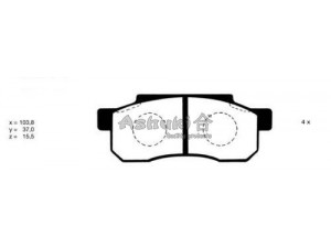 ASHUKI H029-01 stabdžių trinkelių rinkinys, diskinis stabdys 
 Techninės priežiūros dalys -> Papildomas remontas
0 986 490 050/BOSCH, 2100502/TEXTAR