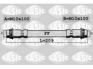 SASIC 6600025 stabdžių žarnelė 
 Stabdžių sistema -> Stabdžių žarnelės
480640, 480647