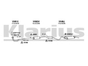 KLARIUS 930388U išmetimo sistema
