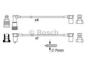 BOSCH 0 986 356 377 uždegimo laido komplektas 
 Kibirkšties / kaitinamasis uždegimas -> Uždegimo laidai/jungtys