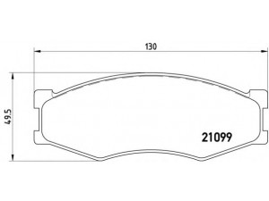 BREMBO P 56 014 stabdžių trinkelių rinkinys, diskinis stabdys 
 Techninės priežiūros dalys -> Papildomas remontas
069052940, 4101031E93, 4106001W26