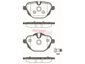 METZGER 1421.00 stabdžių trinkelių rinkinys, diskinis stabdys 
 Techninės priežiūros dalys -> Papildomas remontas
3421 6 788 284, 3421 6 796 741