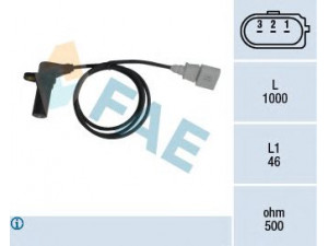 FAE 79064 RPM jutiklis, variklio valdymas 
 Variklis -> Variklio elektra
038 907 319 E