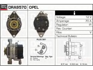 DELCO REMY DRA9570 kintamosios srovės generatorius 
 Elektros įranga -> Kint. sr. generatorius/dalys -> Kintamosios srovės generatorius
12041129, 1204129, 90289247, 90389247