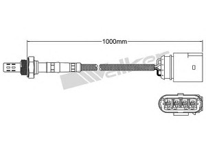 WALKER PRODUCTS 250-24582 lambda jutiklis 
 Išmetimo sistema -> Lambda jutiklis
032 906 265 C
