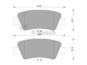 BOSCH 0 986 AB3 133 stabdžių trinkelių rinkinys, diskinis stabdys 
 Techninės priežiūros dalys -> Papildomas remontas
583023XA30, 583023ZA00, 58302 2TA40