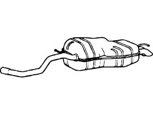 FENNO P1206 galinis duslintuvas 
 Išmetimo sistema -> Duslintuvas
1J6253609AR, 1J6253609H, 1J6253609AR