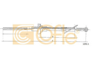 COFLE 1202.1 sankabos trosas 
 Dviratė transporto priemonės -> Kabeliai ir tachometro velenaai -> Sankabos trosas
4235527, 4305713, HB12623100