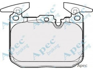 APEC braking PAD1907 stabdžių trinkelių rinkinys, diskinis stabdys 
 Techninės priežiūros dalys -> Papildomas remontas
34106799805, 34112284969, 34116850850