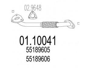 MTS 01.10041 išleidimo kolektorius 
 Išmetimo sistema -> Išmetimo vamzdžiai
55189605, 55189606, 55191454, 73502395