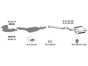 EBERSPÄCHER 212161 išmetimo sistema 
 Išmetimo sistema -> Išmetimo sistema, visa