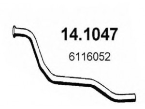 ASSO 14.1047 išleidimo kolektorius 
 Išmetimo sistema -> Išmetimo vamzdžiai
6116052, 6116059