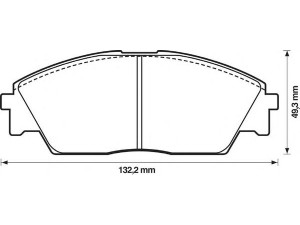BENDIX 572329B stabdžių trinkelių rinkinys, diskinis stabdys 
 Techninės priežiūros dalys -> Papildomas remontas
45022SH3932, 45022SH3G31