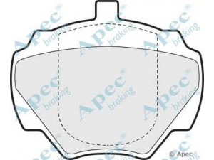 APEC braking PAD706 stabdžių trinkelių rinkinys, diskinis stabdys 
 Techninės priežiūros dalys -> Papildomas remontas
STC1274, STC1275, STC1276, STC2593