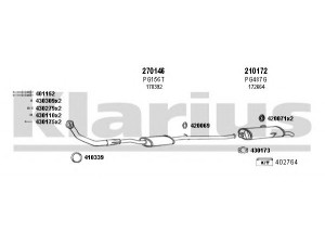 KLARIUS 630499E išmetimo sistema 
 Išmetimo sistema -> Išmetimo sistema, visa