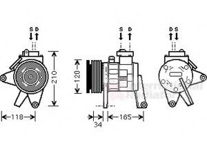 VAN WEZEL 0700K063 kompresorius, oro kondicionierius 
 Oro kondicionavimas -> Kompresorius/dalys
4677144ABE