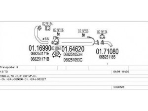 MTS C380526002492 išmetimo sistema 
 Išmetimo sistema -> Išmetimo sistema, visa