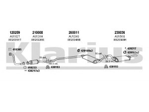 KLARIUS 940274E išmetimo sistema 
 Išmetimo sistema -> Išmetimo sistema, visa