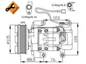NRF 32681G kompresorius, oro kondicionierius 
 Oro kondicionavimas -> Kompresorius/dalys
CC2961450G, CC2961K00, CC2961K00A