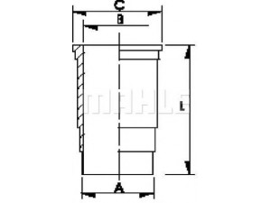 MAHLE ORIGINAL C13940 cilindro įvorė