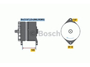 BOSCH 0 120 468 028 kintamosios srovės generatorius