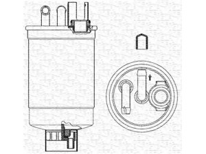 MAGNETI MARELLI 213908542000 kuro filtras 
 Techninės priežiūros dalys -> Papildomas remontas
057127401C, 057127401D, 8Z0127435