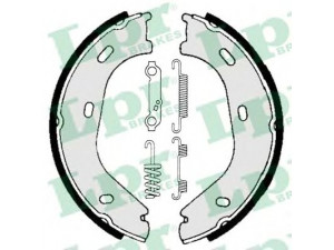 LPR 01839 stabdžių trinkelių komplektas, stovėjimo stabdis 
 Stabdžių sistema -> Rankinis stabdys
1264200120