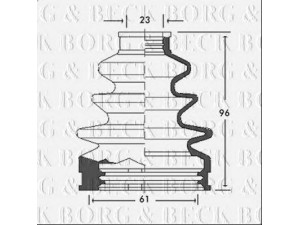 BORG & BECK BCB2622 gofruotoji membrana, kardaninis velenas 
 Ratų pavara -> Gofruotoji membrana