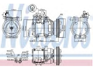 NISSENS 89274 kompresorius, oro kondicionierius 
 Oro kondicionavimas -> Kompresorius/dalys
977011C250