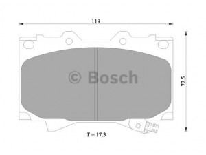BOSCH 0 986 505 670 stabdžių trinkelių rinkinys, diskinis stabdys 
 Techninės priežiūros dalys -> Papildomas remontas
04465 60151, 04465 60170, 04465 60190