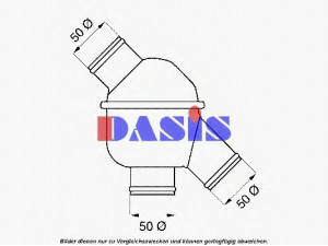 AKS DASIS 750452N termostatas, aušinimo skystis 
 Aušinimo sistema -> Termostatas/tarpiklis -> Thermostat
81064010037