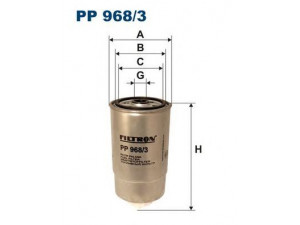 FILTRON PP968/3 kuro filtras 
 Techninės priežiūros dalys -> Papildomas remontas
71731829, 77362339