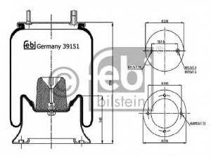 FEBI BILSTEIN 39151 dėklas, pneumatinė pakaba
M-001472