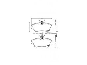 BREMBO P 68 023 stabdžių trinkelių rinkinys, diskinis stabdys 
 Techninės priežiūros dalys -> Papildomas remontas
6025315867, 6025370398, 6025370851