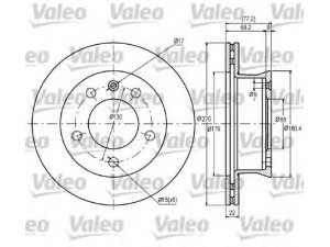 VALEO 187041 stabdžių diskas 
 Stabdžių sistema -> Diskinis stabdys -> Stabdžių diskas
9014210312, 2D0615301A, 9014210312