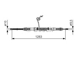 BOSCH 1 987 482 036 trosas, stovėjimo stabdys 
 Stabdžių sistema -> Valdymo svirtys/trosai
1494893, 1C152 A635 CD, 1C152 A635 CE