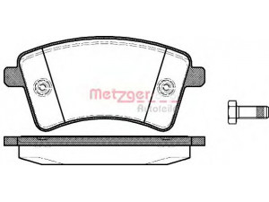 METZGER 1351.00 stabdžių trinkelių rinkinys, diskinis stabdys 
 Techninės priežiūros dalys -> Papildomas remontas
415 421 0610, 4106 013 34R, 4106 037 50R