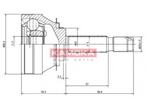 KAMOKA 7002 jungčių komplektas, kardaninis velenas 
 Ratų pavara -> Sujungimai/komplektas
4 087 120, 4 247 399, 4 087 120