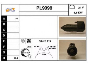 SNRA PL9098 starteris