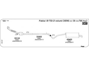 AKS DASIS SGSK027 išmetimo sistema