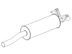 KLARIUS 241034 galinis duslintuvas 
 Išmetimo sistema -> Duslintuvas
A9064901001