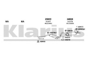 KLARIUS 940381E išmetimo sistema 
 Išmetimo sistema -> Išmetimo sistema, visa