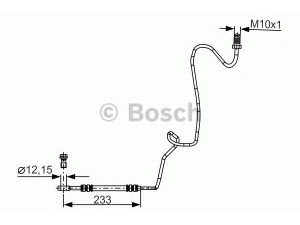 BOSCH 1 987 481 339 stabdžių žarnelė 
 Stabdžių sistema -> Stabdžių žarnelės
1J0 611 764 K, 1J0 611 764 AD, 1J0 611 764 R