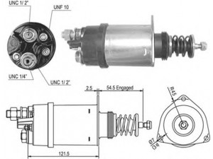 MAGNETI MARELLI 940113050009 solenoidinis jungiklis, starteris