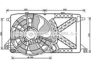 AVA QUALITY COOLING FD7548 ventiliatorius, radiatoriaus 
 Aušinimo sistema -> Oro aušinimas
4638396, 4714458, 4C118C607AB