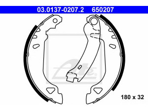 ATE 03.0137-0207.2 stabdžių trinkelių komplektas 
 Techninės priežiūros dalys -> Papildomas remontas
5888433, 5890500, 71738376, 77362317